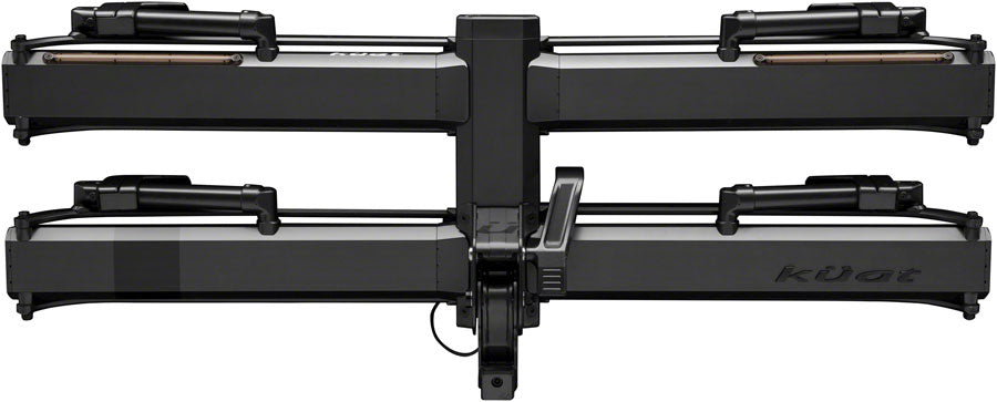 Kuat Piston Pro X Hitch Bike Rack - 2-Bike 1.25" Receiver LED Lights 4-Pin Plug Kashima Coat Galaxy Gray