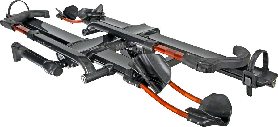 Kuat NV 2.0 Hitch Bike Rack - 2-Bike 1-1/4" Receiver Metallic Gray/Orange