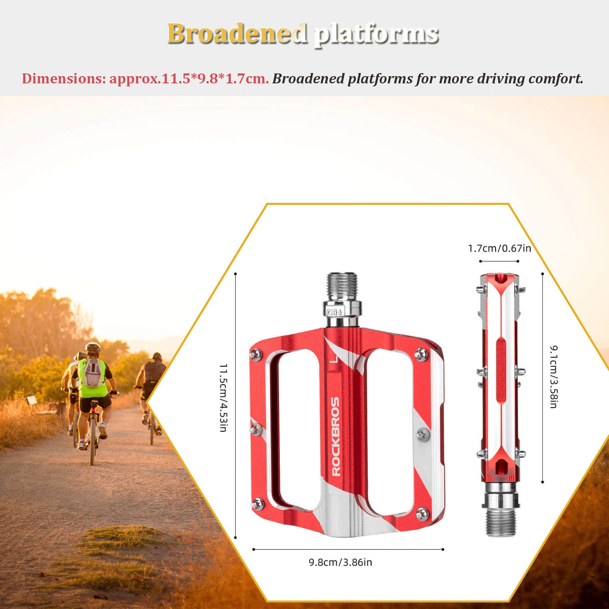 Aluminum Alloy Bearing Pedals - K306
