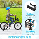 16 Inch Kids Bike with Basket and Training Wheels for Children Aged 4-7 Years Old