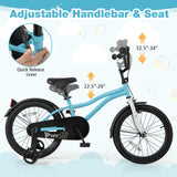 18-Inch Kids Bike for 4-8 Years Old Children Bicycle with Training Wheels