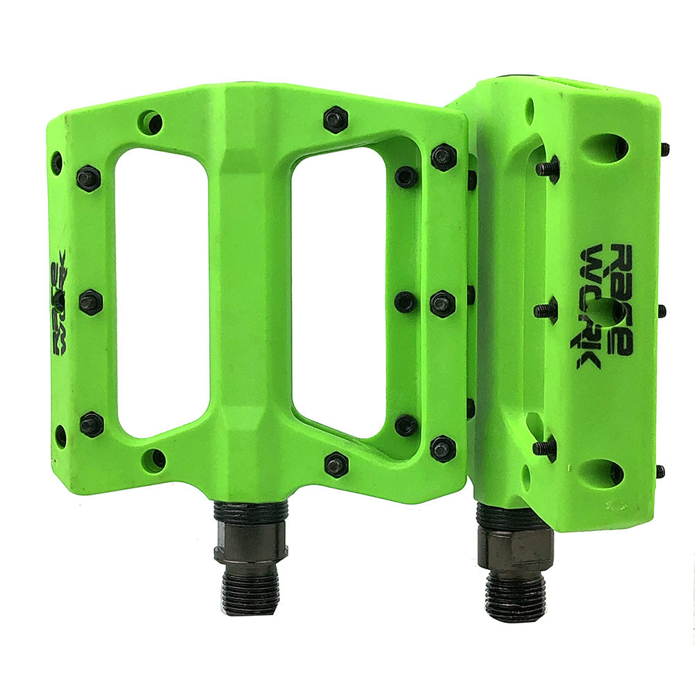 Mountain Bike Bicycle Nylon Fiber Peilin Pedal Dead Fly Bearing Pedal Non-Slip Pedal