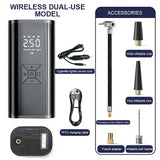 6000mAh Portable Car Air Compressor 12V 150PSI Electric Cordless Tire Inflator Pump for Motorcycle Bicycle Boat AUTO Tyre Balls