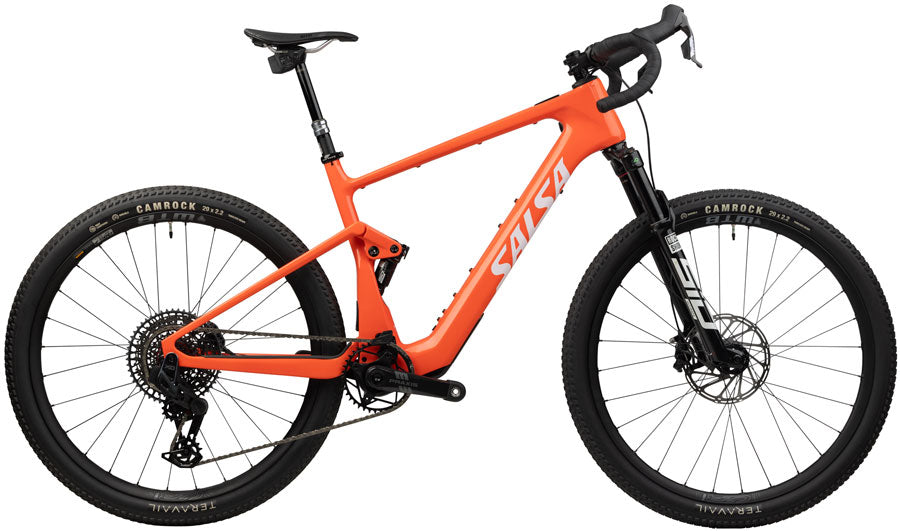 Salsa Wanderosa C Force XO AXS Transmission Ebike - 29" Carbon Coral X-Small