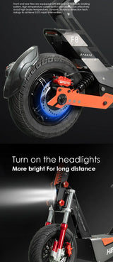 HEZZO-F8 Electric Scooter - 8000W Power, Max Speed 100 Km/h