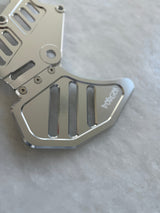 Metal E-Moto Dual Caliper Mount with rotor guard