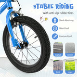 16 Inch Kids Bike LED Lighted Adjustable with Training Wheels for 4-7 Years Old Kids-16 inches