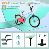 Kids Bike with Adjustable Handlebar and Saddle Blue-18 inches