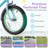 Kids Bike with Adjustable Handlebar and Saddle Purple-16 Inches