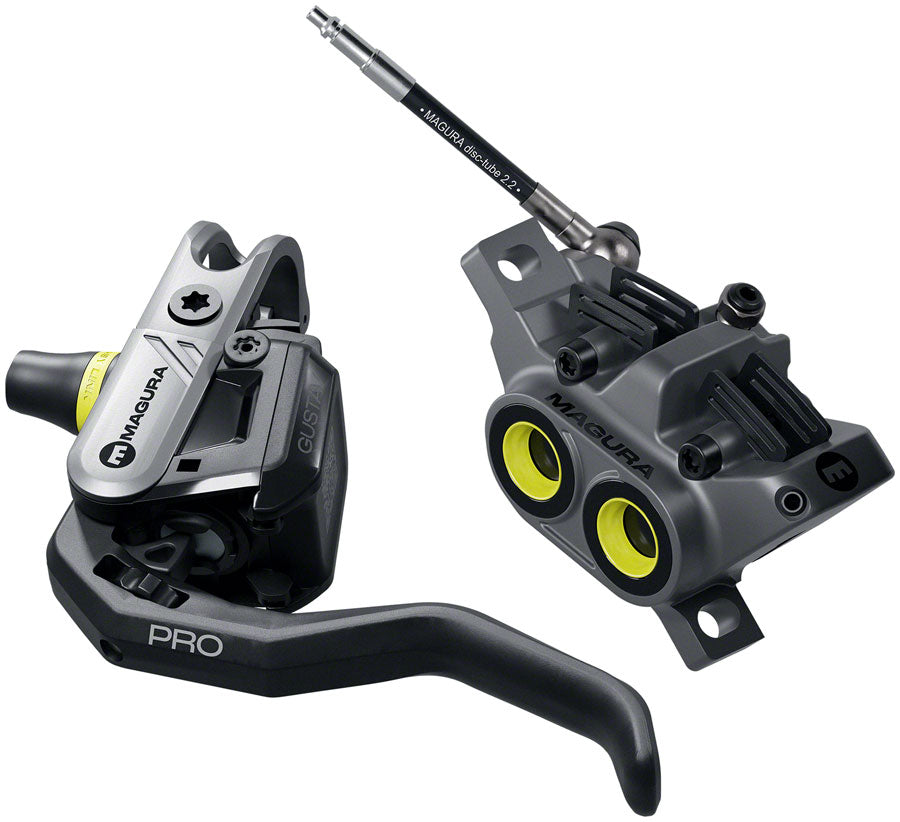 Magura Gustav Pro Disc Brake Lever - Front Rear Post Mount 4-Piston BLK/Anthracite Gray