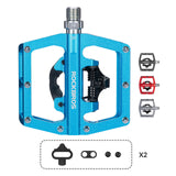 Dual-Use Clipless & Flat Bike Pedals