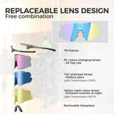 ROAD-TO-SKY BOUNDLESS Photochromic Cycling Glasses 3 Lens Set
